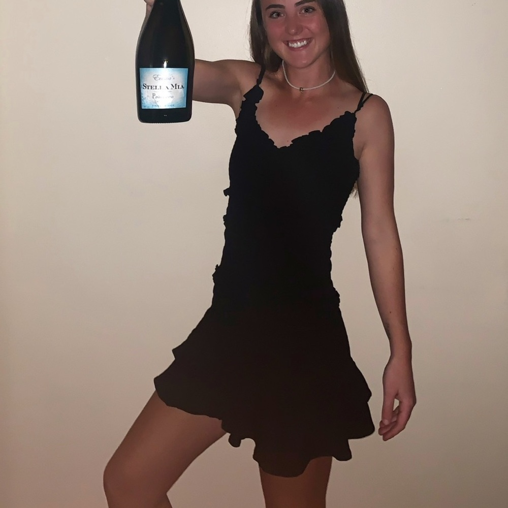 Fabrik Black Body Con Dress.